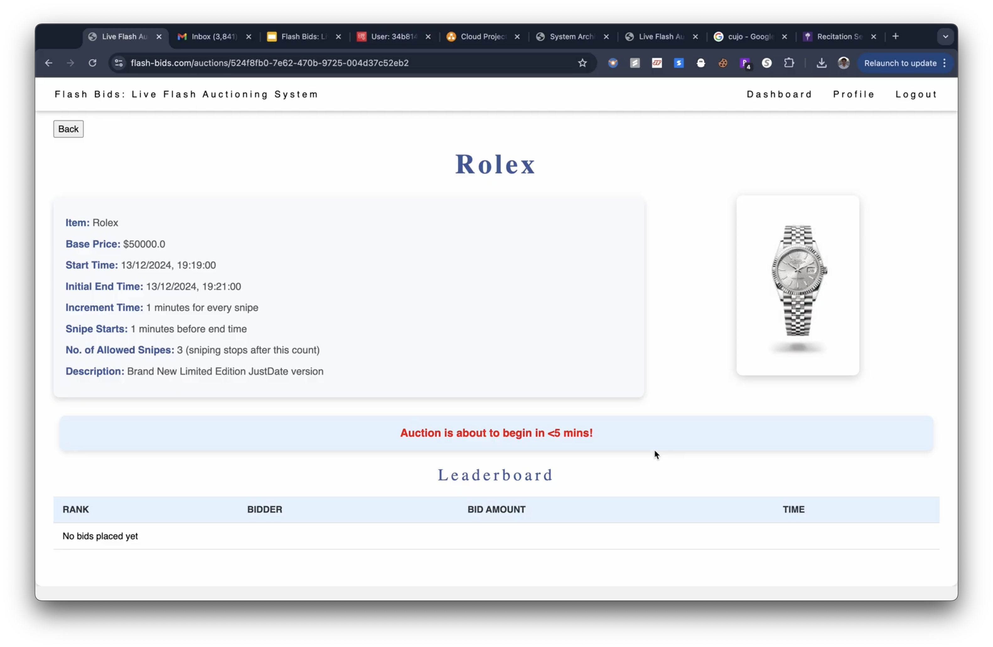 FlashBids - Anti-Sniping Auction Platform